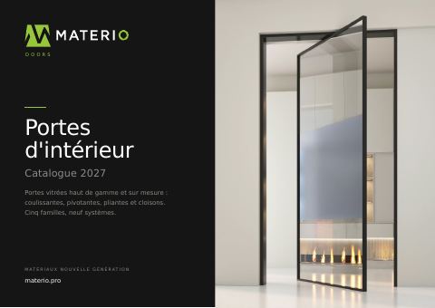 Couverture — Catalogue MATERIO DOORS 2027 — portes et cloisons vitrées